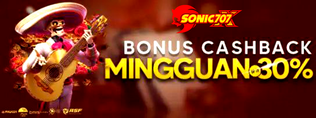 BONUS CASHBACK MINGGUAN 30%